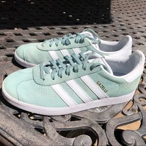 Teal “Suede” Adidas Sneakers